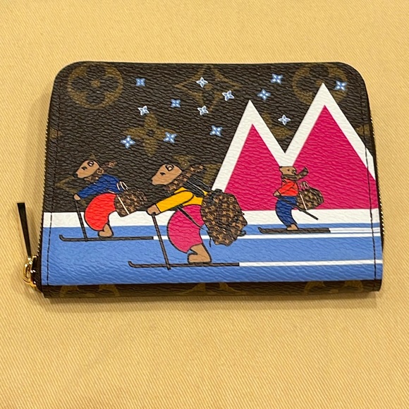 NEW IN BOX Louis Vuitton Christmas Animation Monogram Zippy Coin Purse - Picture 2 of 9